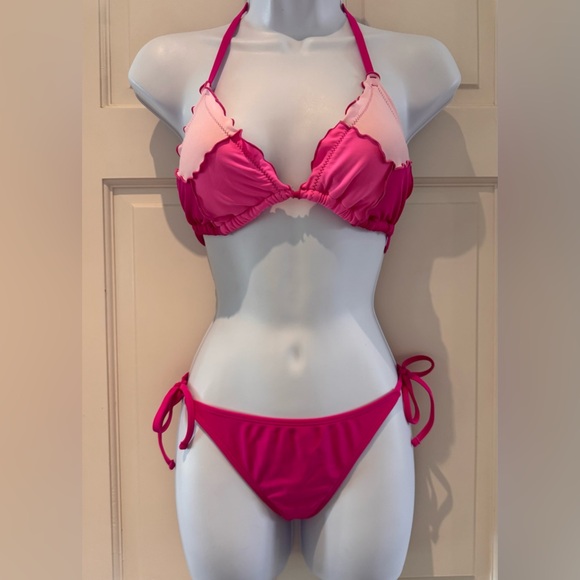 Xhilaration Pink Colorblock Bikini Set – Size Medium - Picture 6 of 16